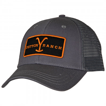 Yellowstone Dutton Ranch Emblem Patch Adjustable Trucker Hat